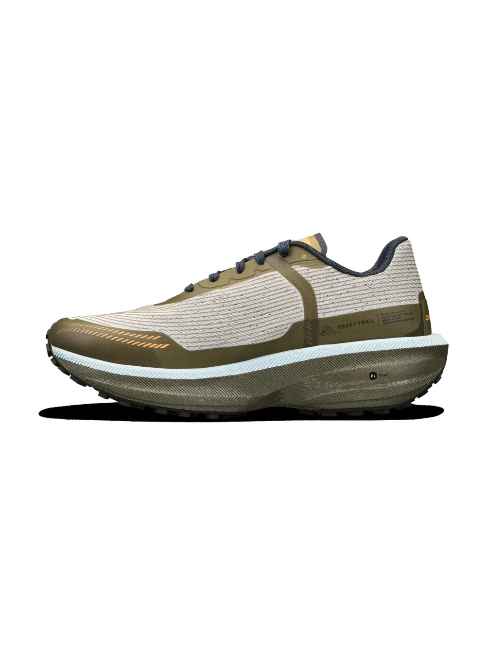 Craft Sportswear Men's Endurance Trail Running Shoe - Platinum/Rift
