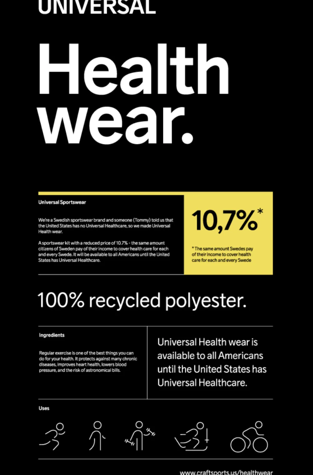 Women Craft Sportswear Universal Healthwear Tech Tee W
